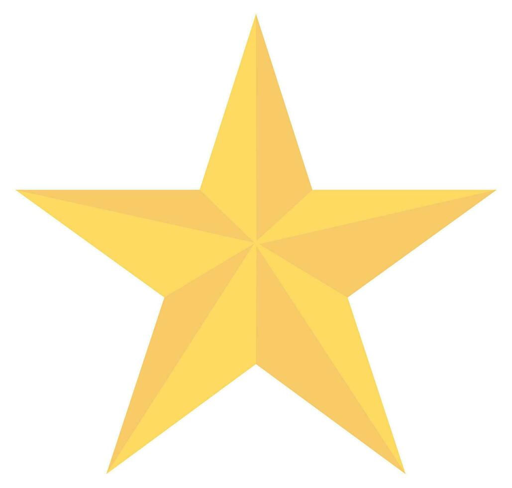 Star icon vector on a white background.