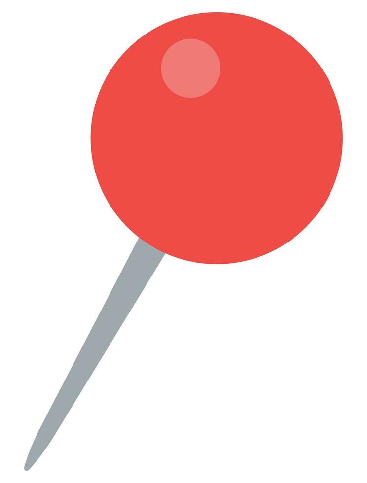 Red map marker isolated on a white background. vector