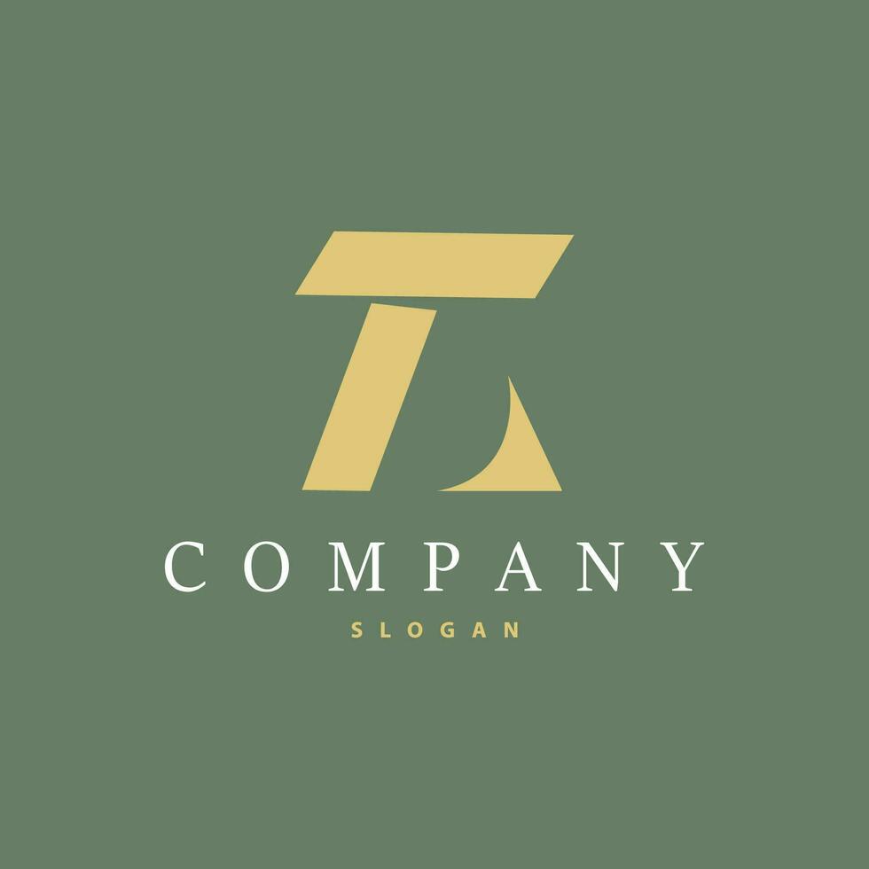 TA Letter Logo, AT Logo Modern and Luxury Icon Vector Template Element