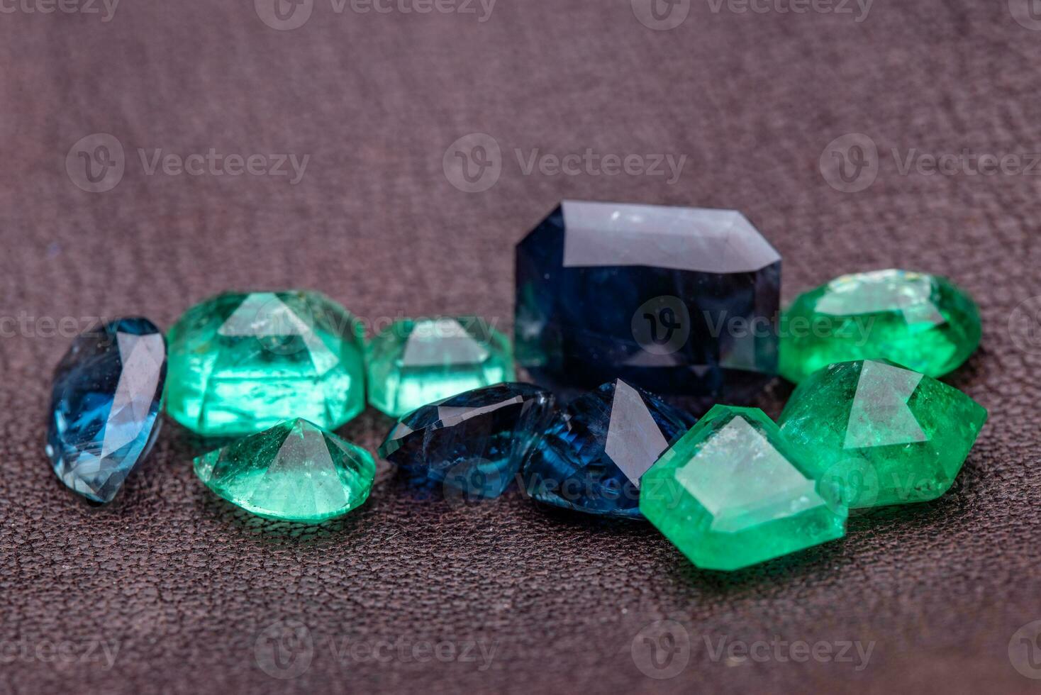 Precious emeralds gemstones photo