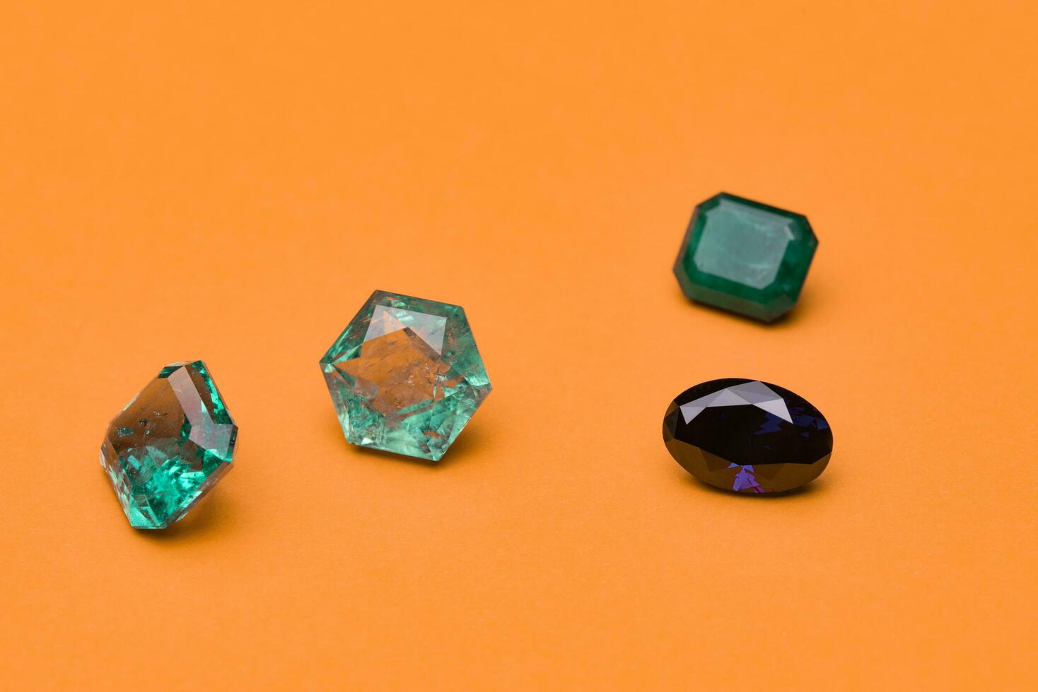Natural emerald gemstone photo