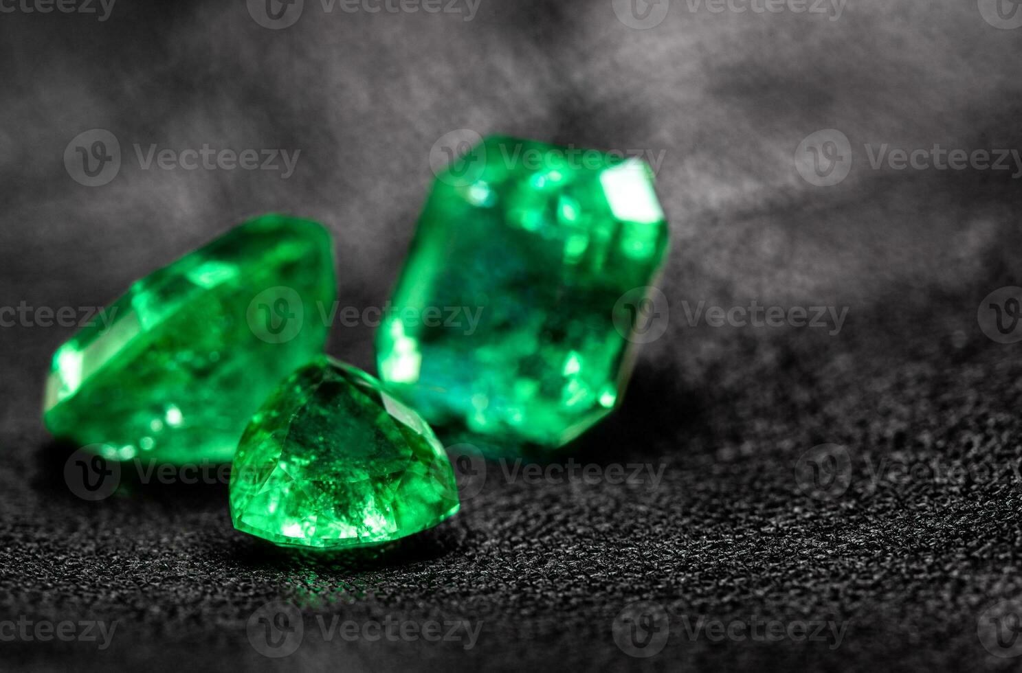 Green Natural Emerald Gemstone photo