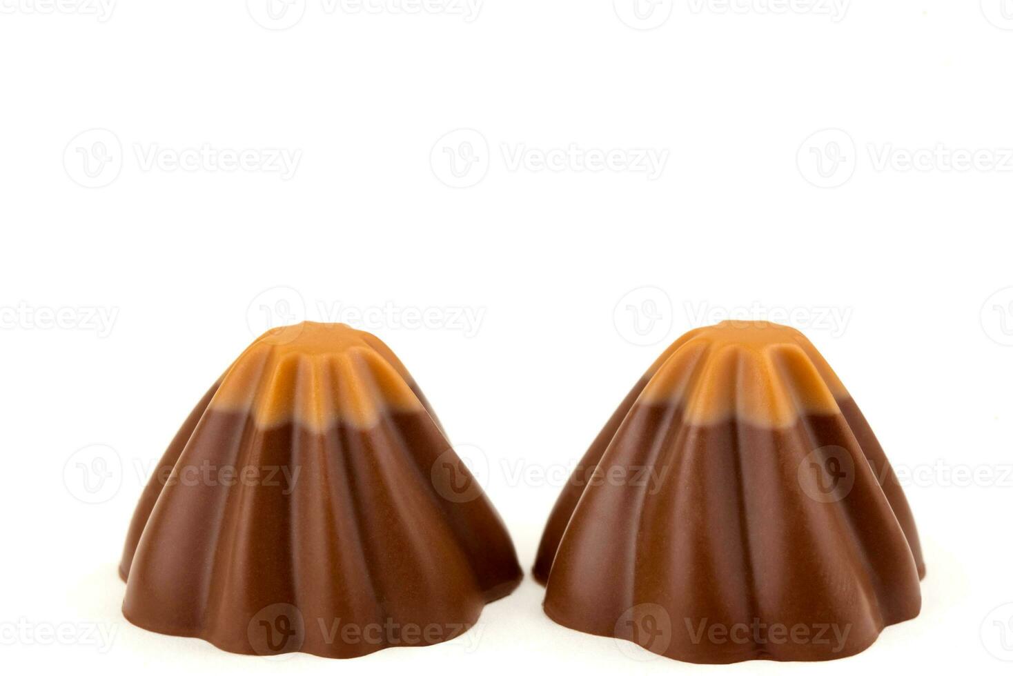 Chocolate on white background photo