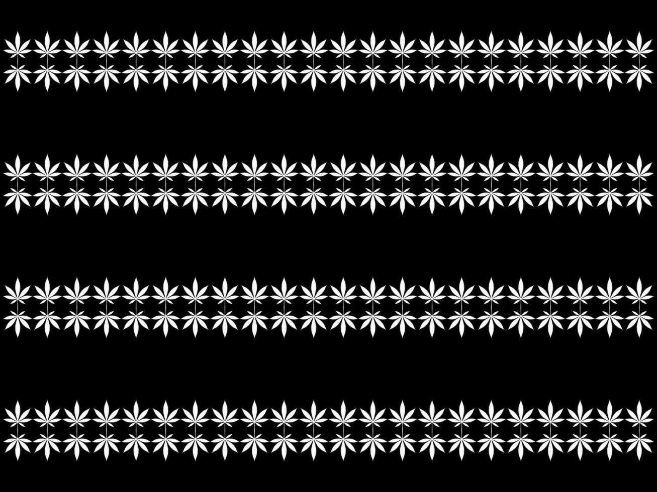 Cannabis also known as Marijuana Leaf Silhouette Motifs Pattern, can use for Decoration, Ornate, Wallpaper, Backdrop, Textile. Fashion, Fabric, Tile, Floor, Cover, Wrapping, Ect. Vector Illustration