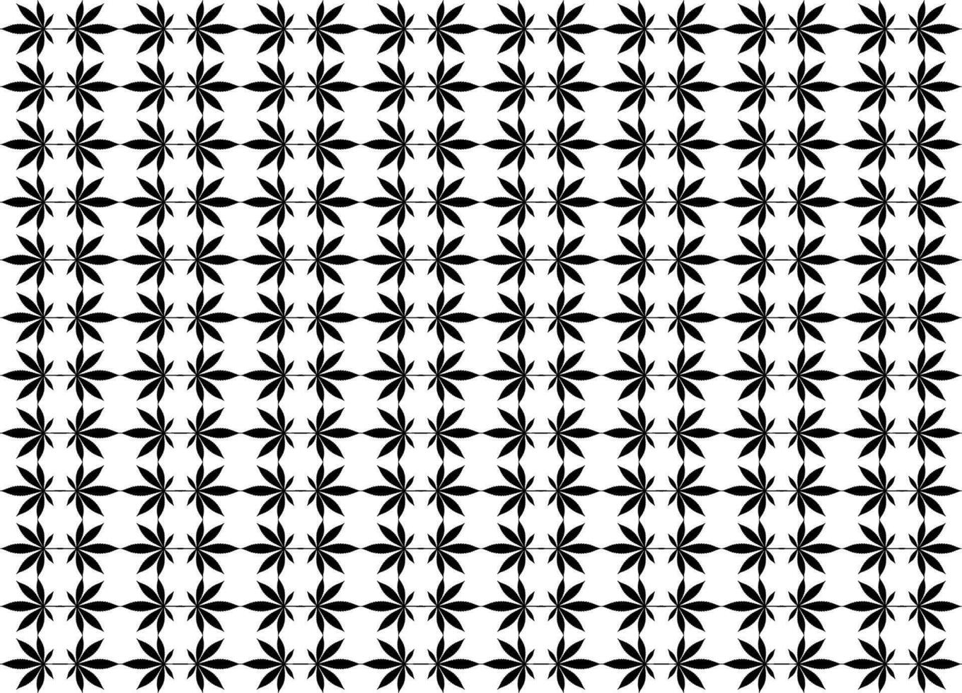 Cannabis also known as Marijuana Leaf Silhouette Motifs Pattern, can use for Decoration, Ornate, Wallpaper, Backdrop, Textile. Fashion, Fabric, Tile, Floor, Cover, Wrapping, Ect. Vector Illustration