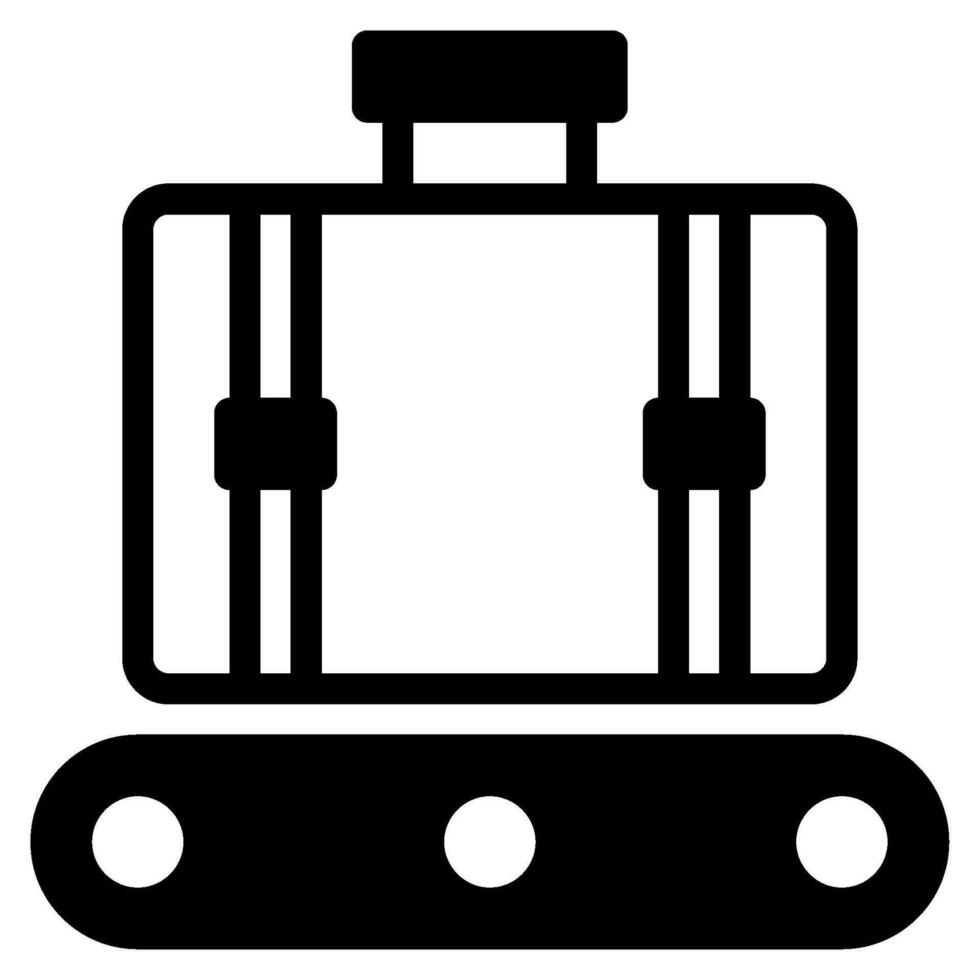 Baggage Claim Icon Illustration, for uiux, web, app, infographic, etc vector