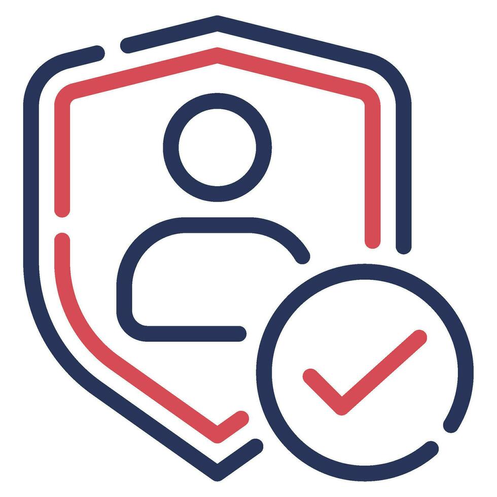 Security Check Icon Illustration, for uiux, web, app, infographic, etc vector