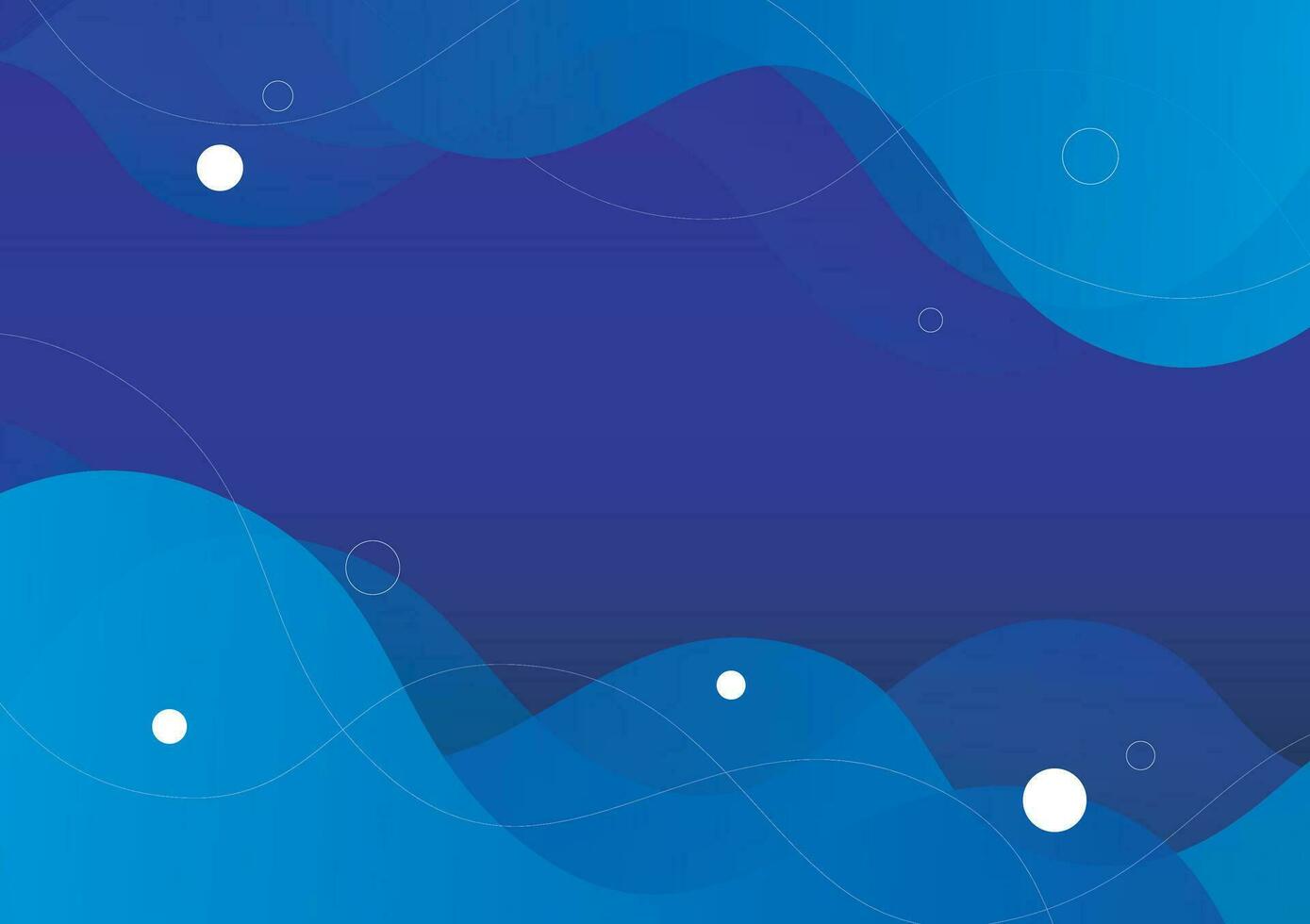 Abstract dark blue background with waves vector