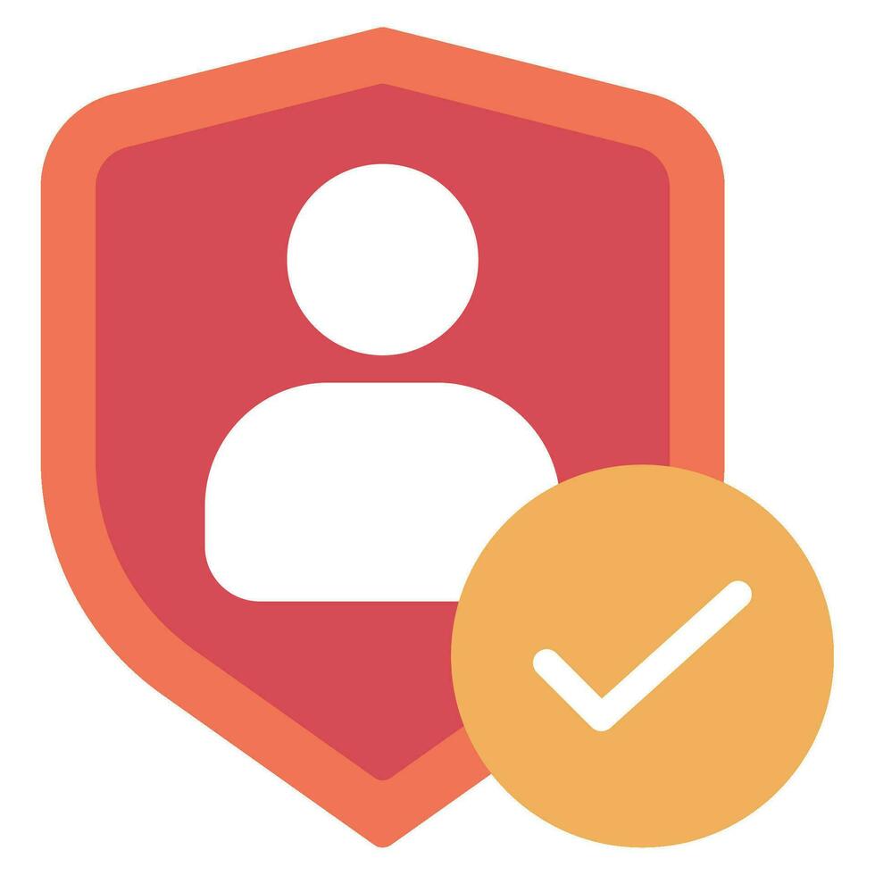 Security Check Icon Illustration, for uiux, web, app, infographic, etc vector