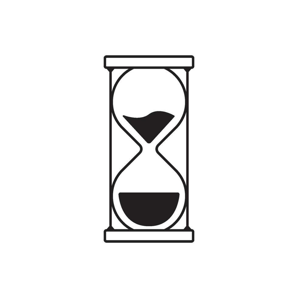 vector de icono de reloj de arena