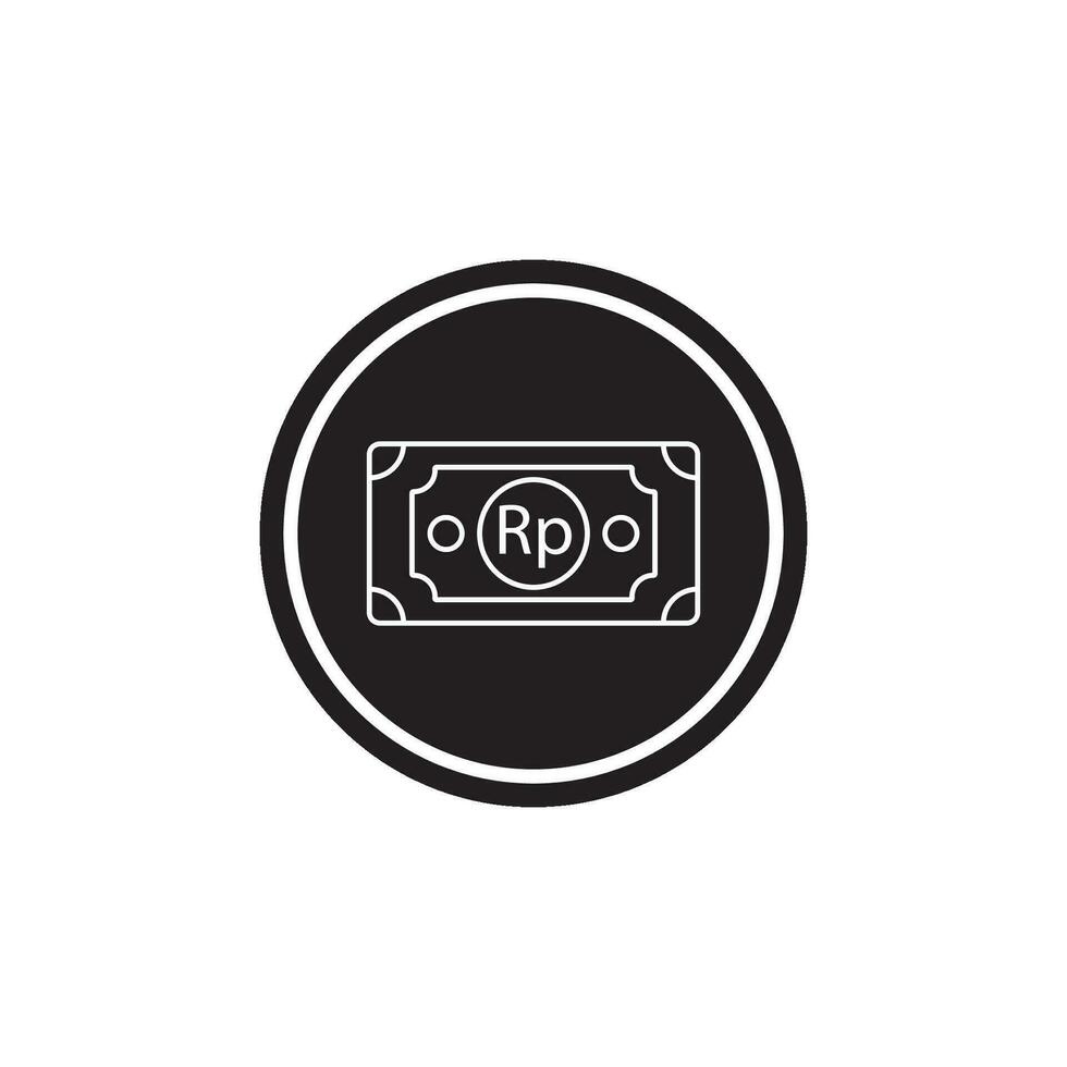 rupiah money icon vector