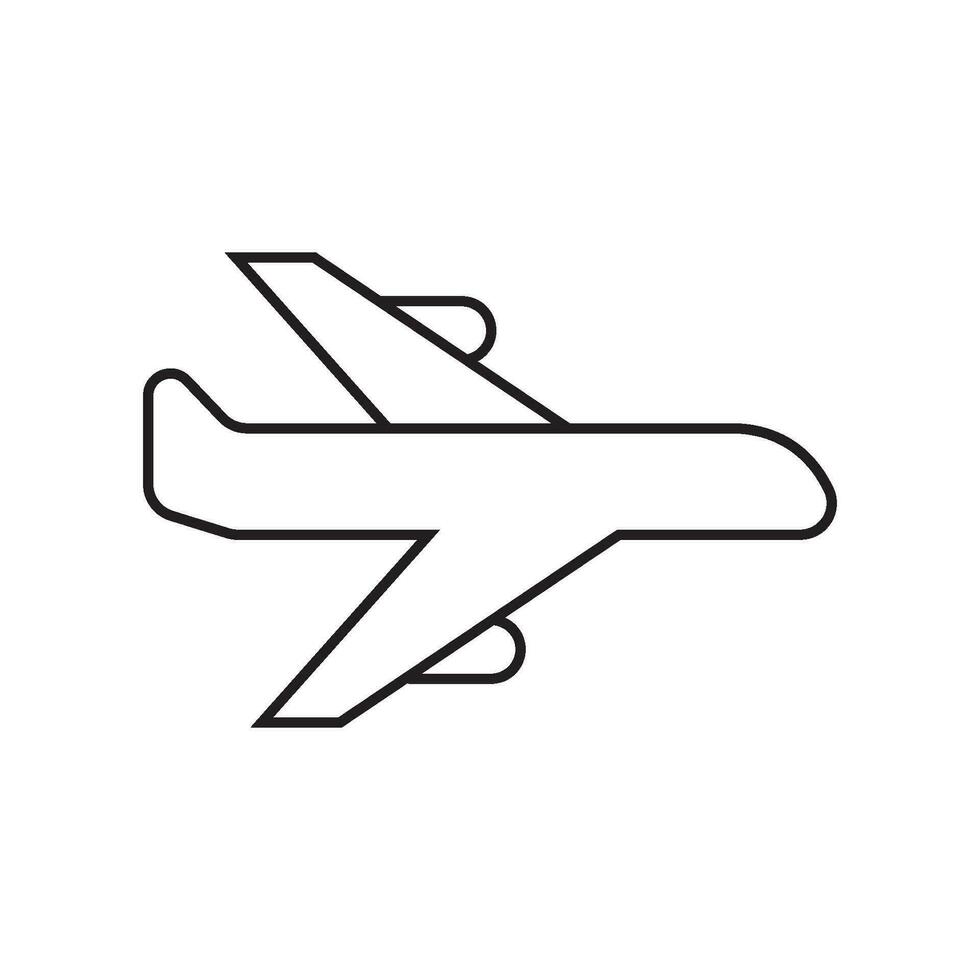 vector de icono de avión