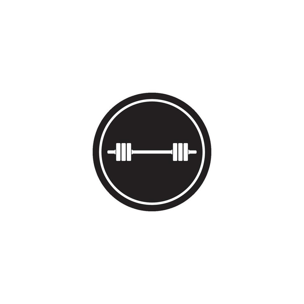 barbell icon vector