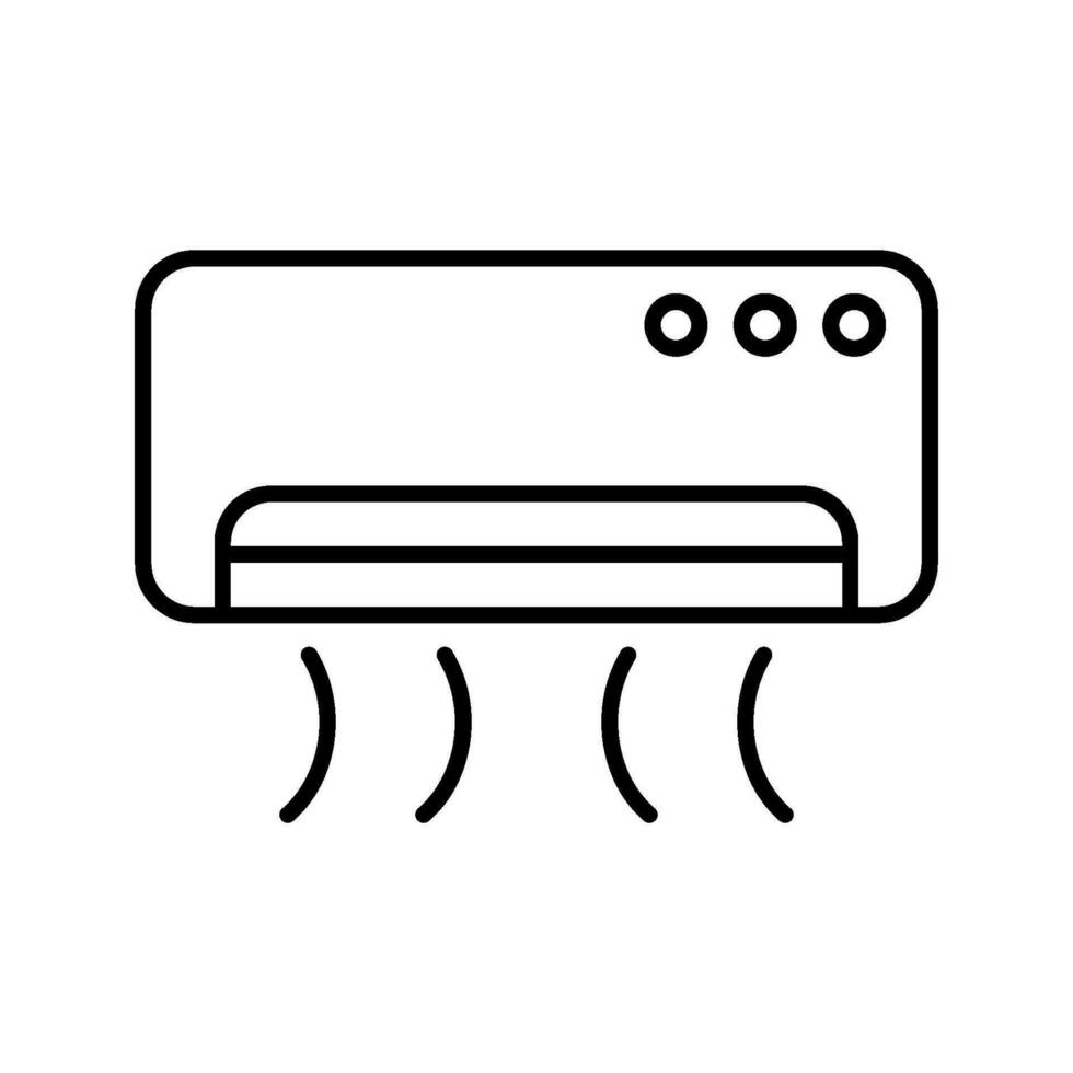 aire acondicionador icono vector diseño plantillas