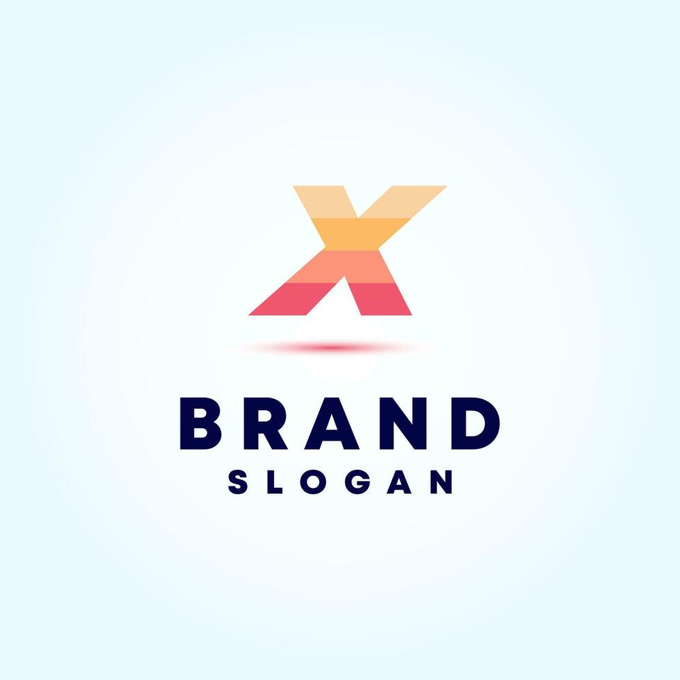 Abstract Letter X Logo Design Vector Template