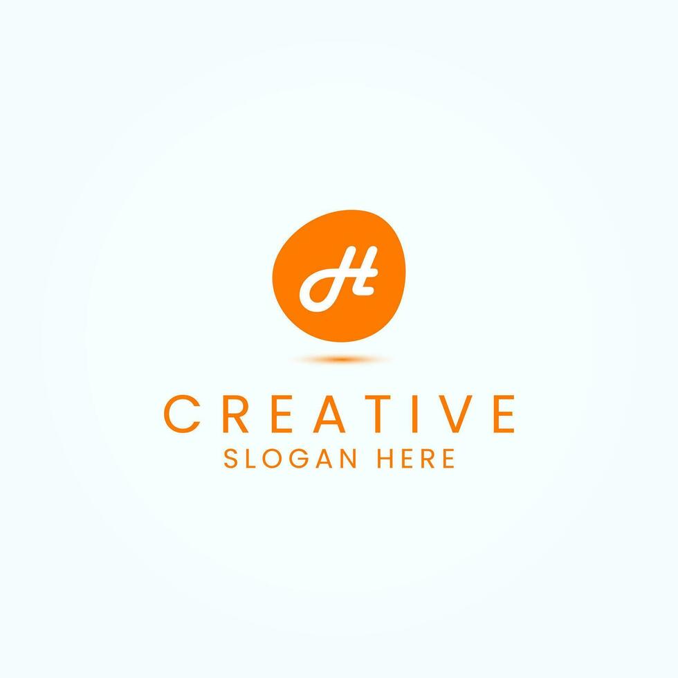 Modern Letter H Logo Design Vector Image