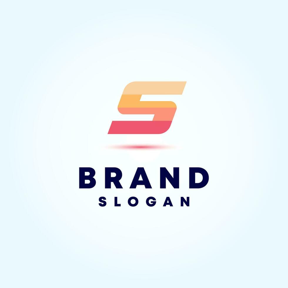 Creative and Modern Letter S Logo Design Vector Image