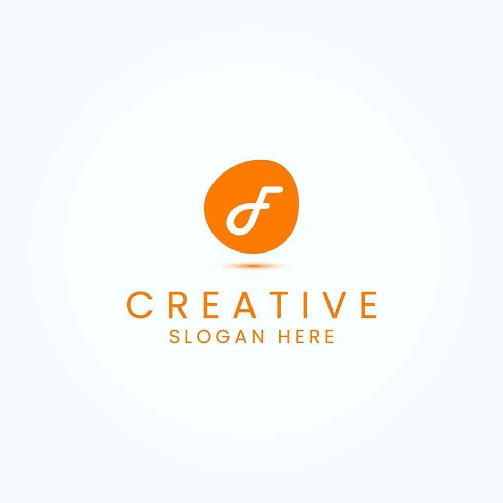 Abstract Letter F Logo Design Vector Template