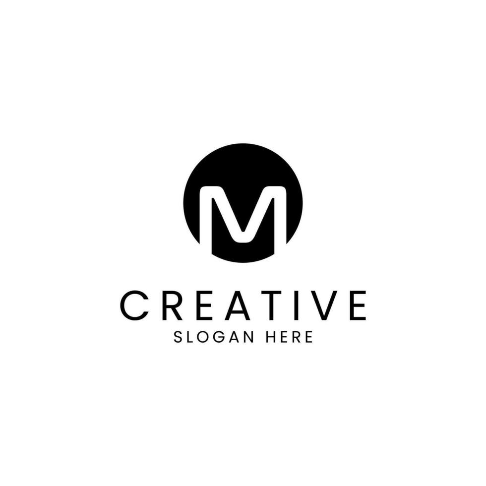 Creative and Modern Letter M Logo Design Vector Image