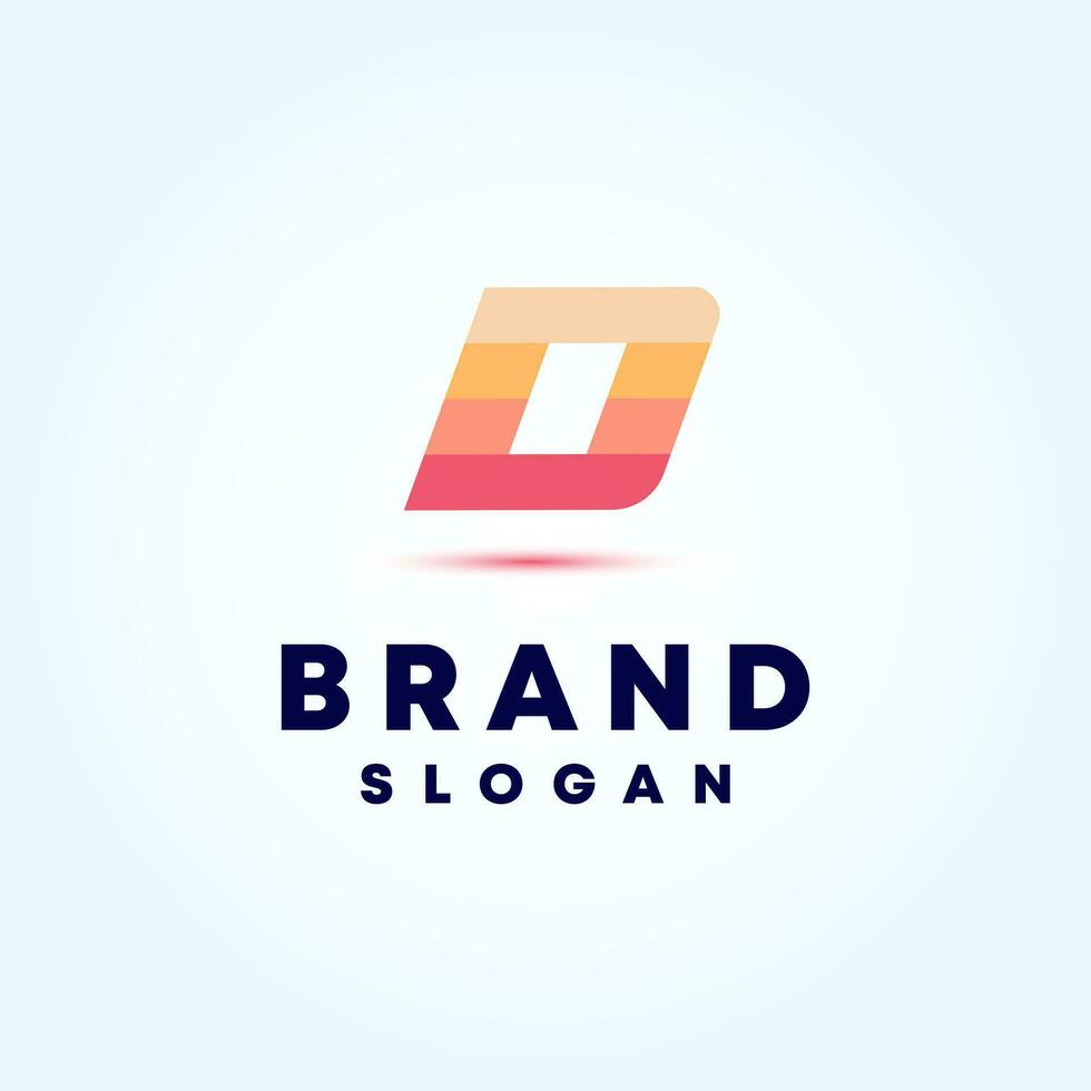 Modern Letter D logo icon design Vector template elements
