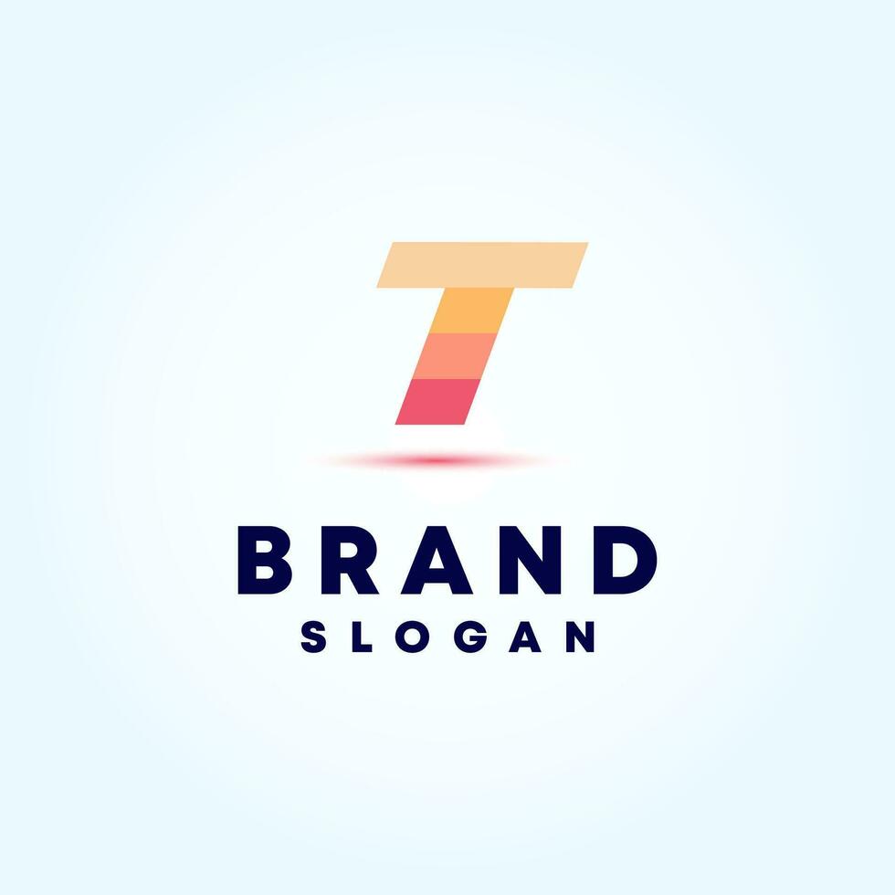 Abstract Letter T Logo Design Vector Template