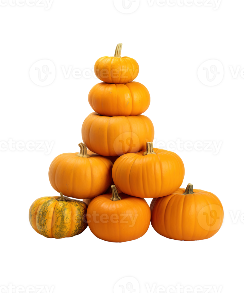 stack of pumpkin ai generative to celebrated thanksgiving png