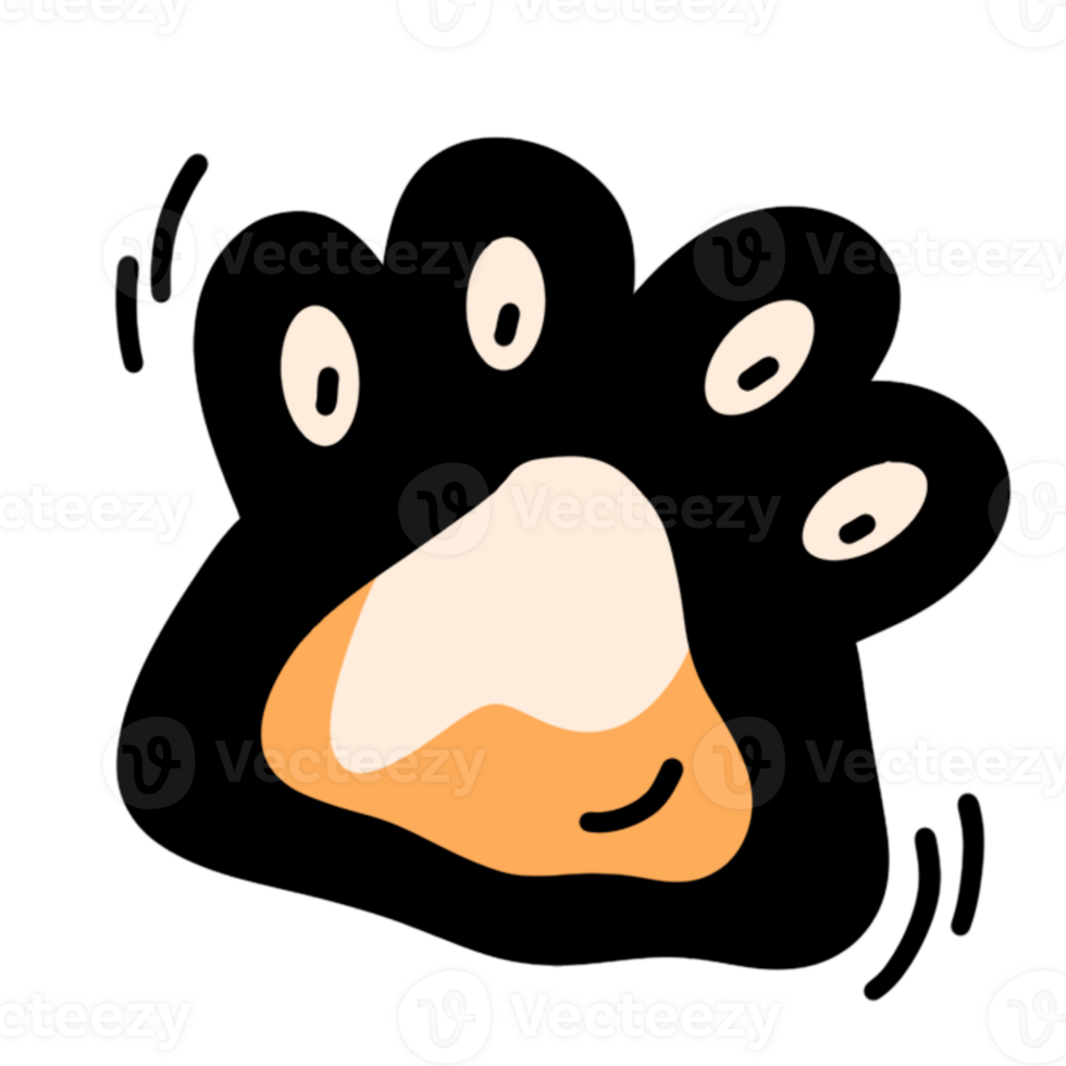 cute cat sticker handrawn style png