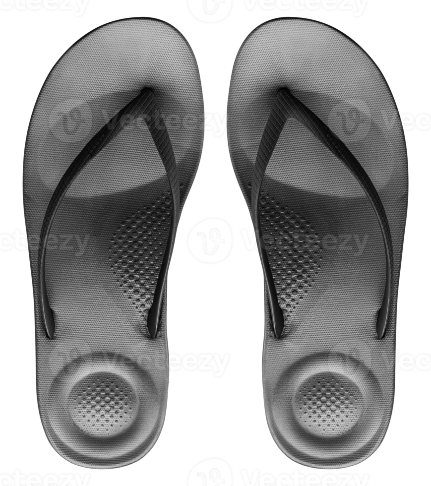 Black flip flop shoe png
