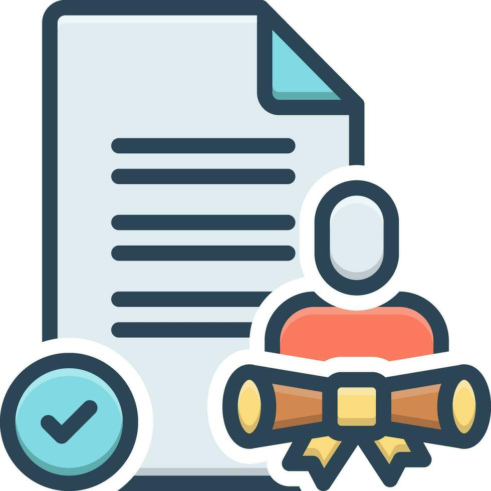 color icon for entitled vector