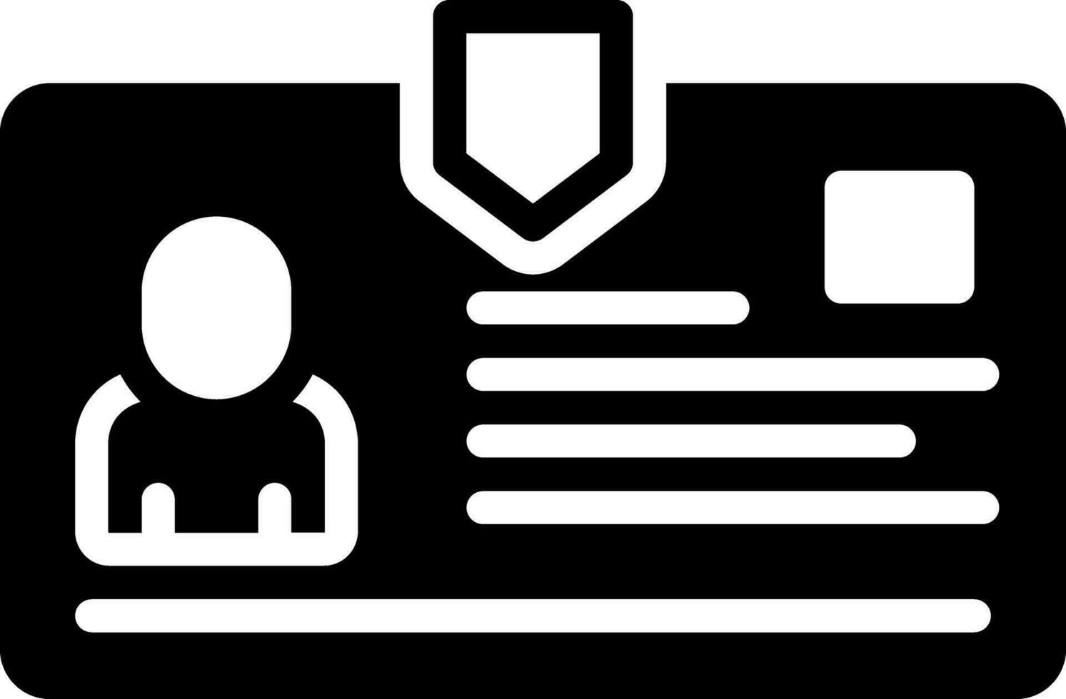 solid icon for ids vector