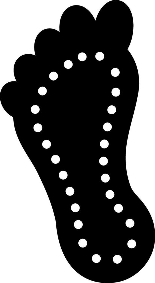 solid icon for sole vector