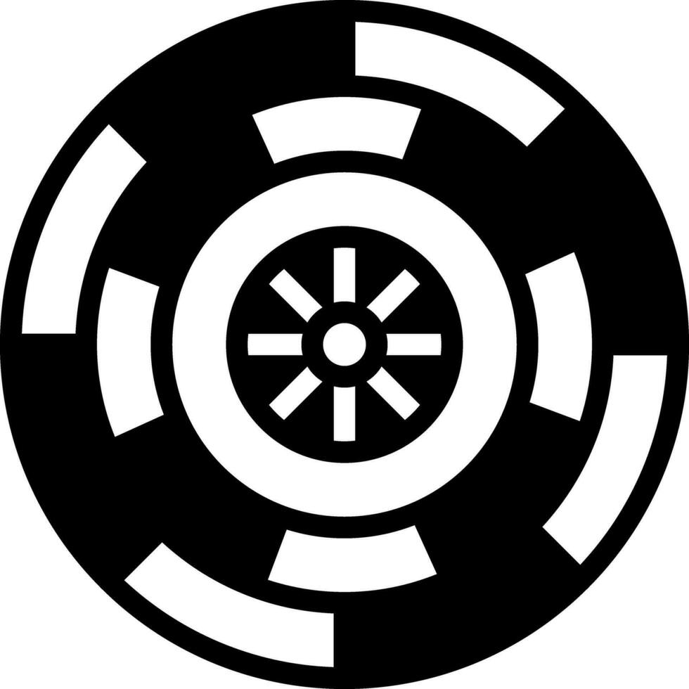 solid icon for bet vector