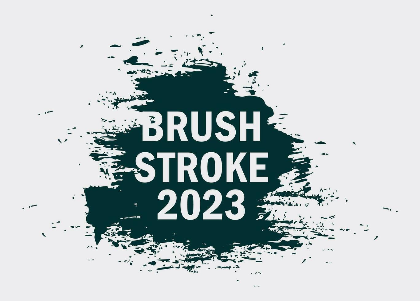 Grunge paint ink brush stroke vector