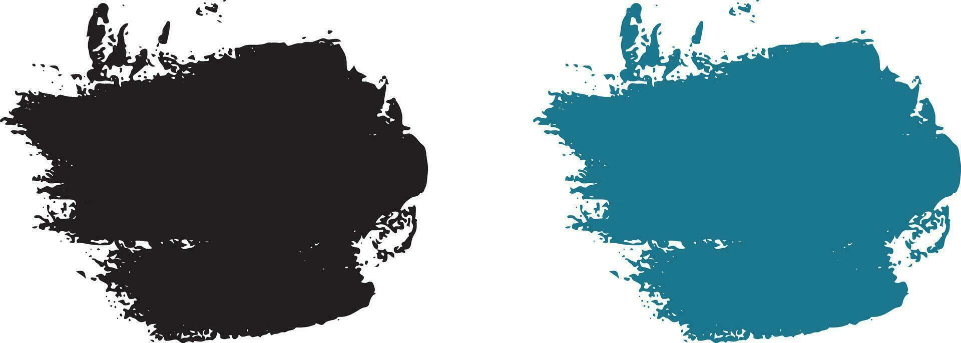 Hand drawn splatter brush stroke frame vector