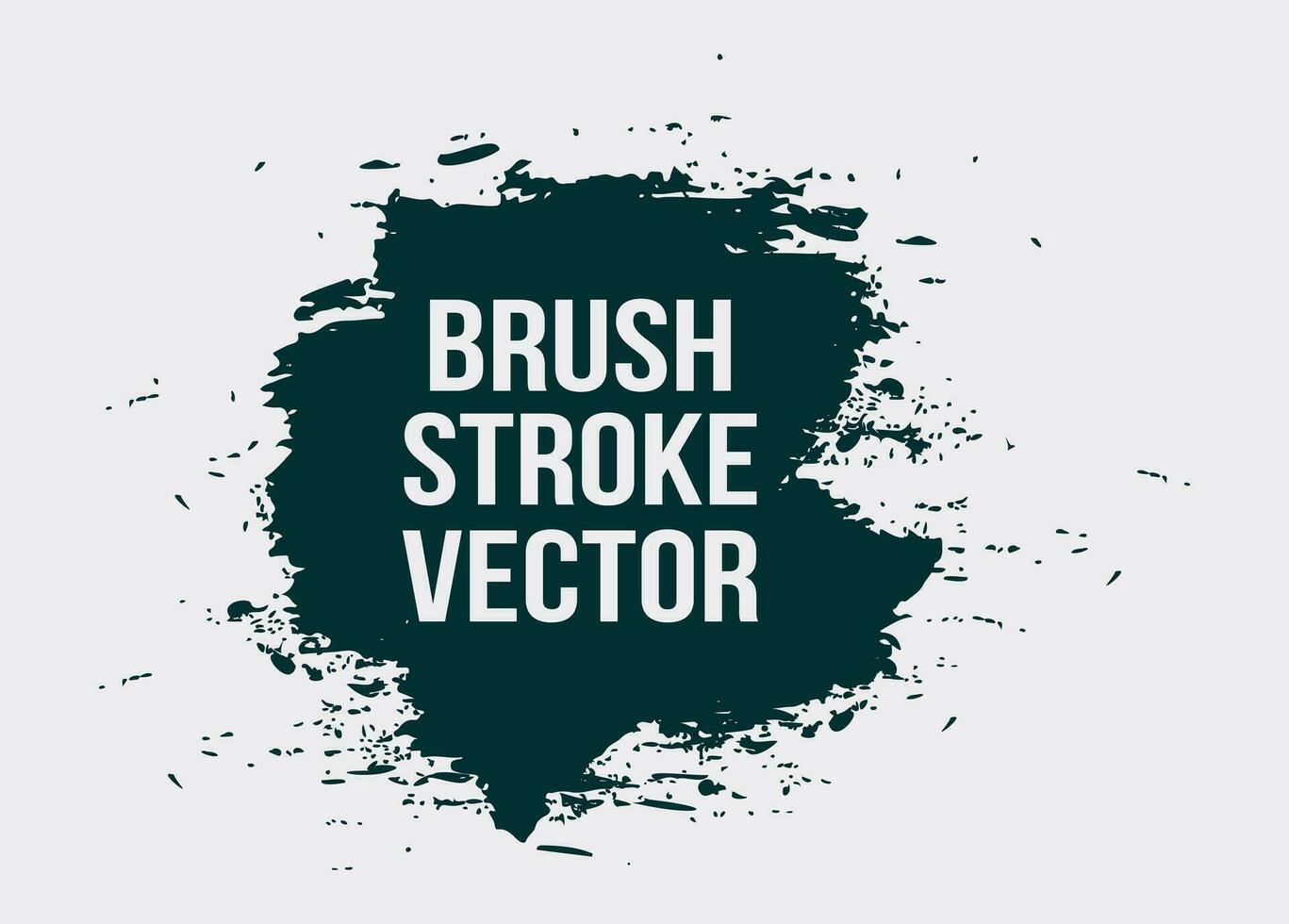 Hand paint vector ink grunge brush