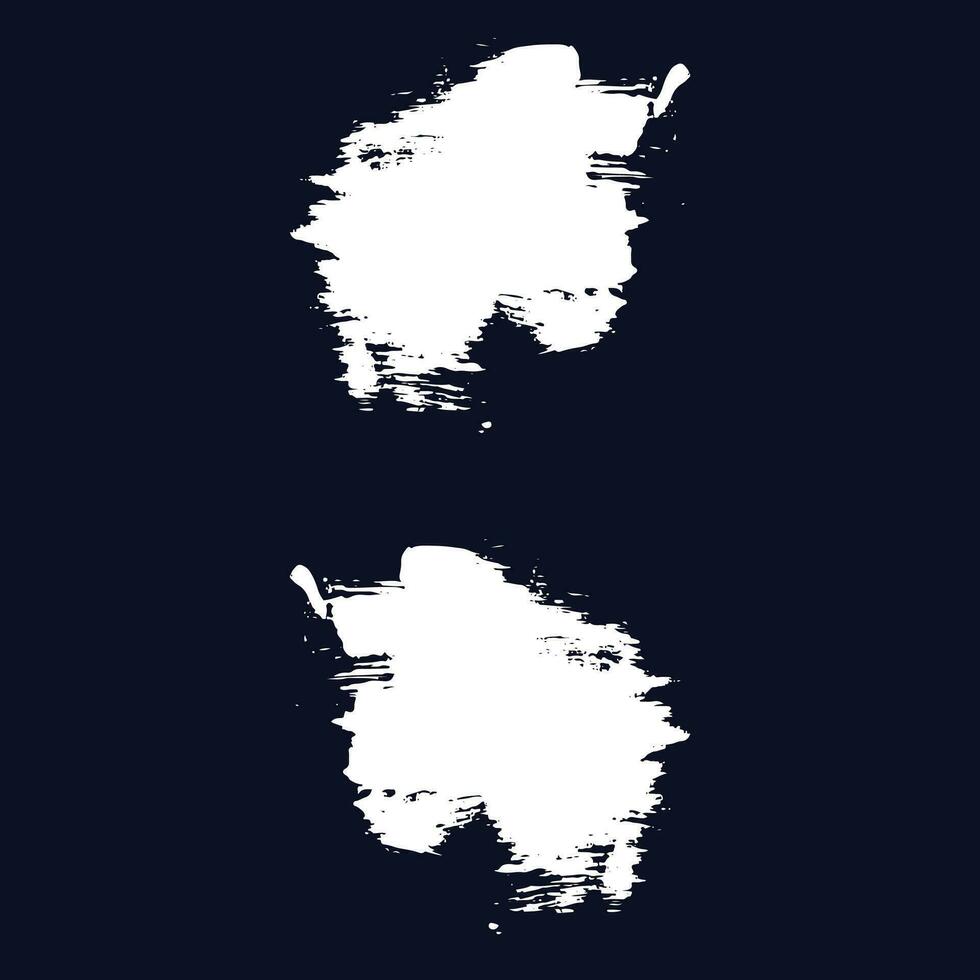 Hand paint ink grunge brush stroke vector