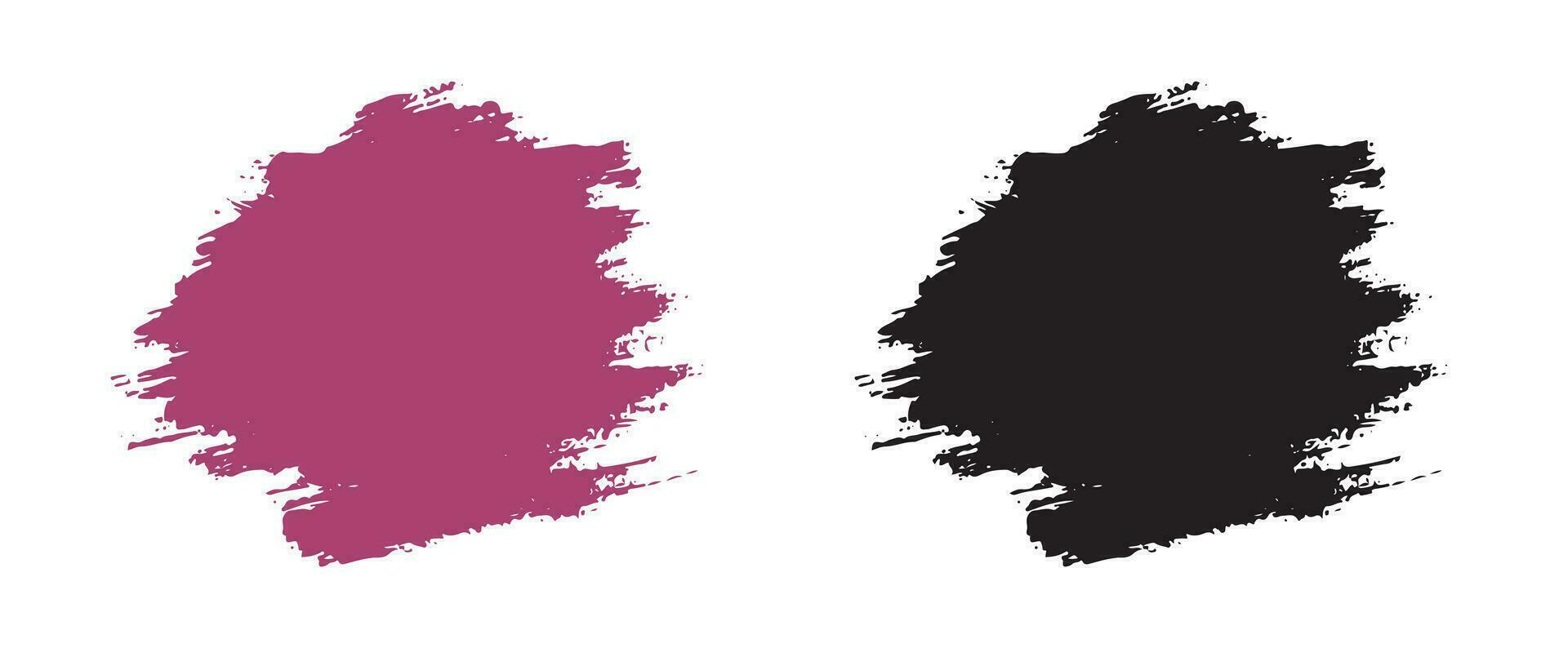 Vector ink brush stroke banner