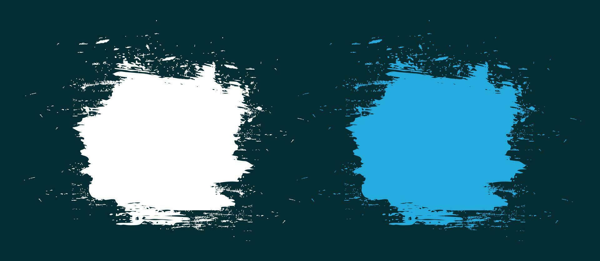 Hand painted splatter grunge brush background vector