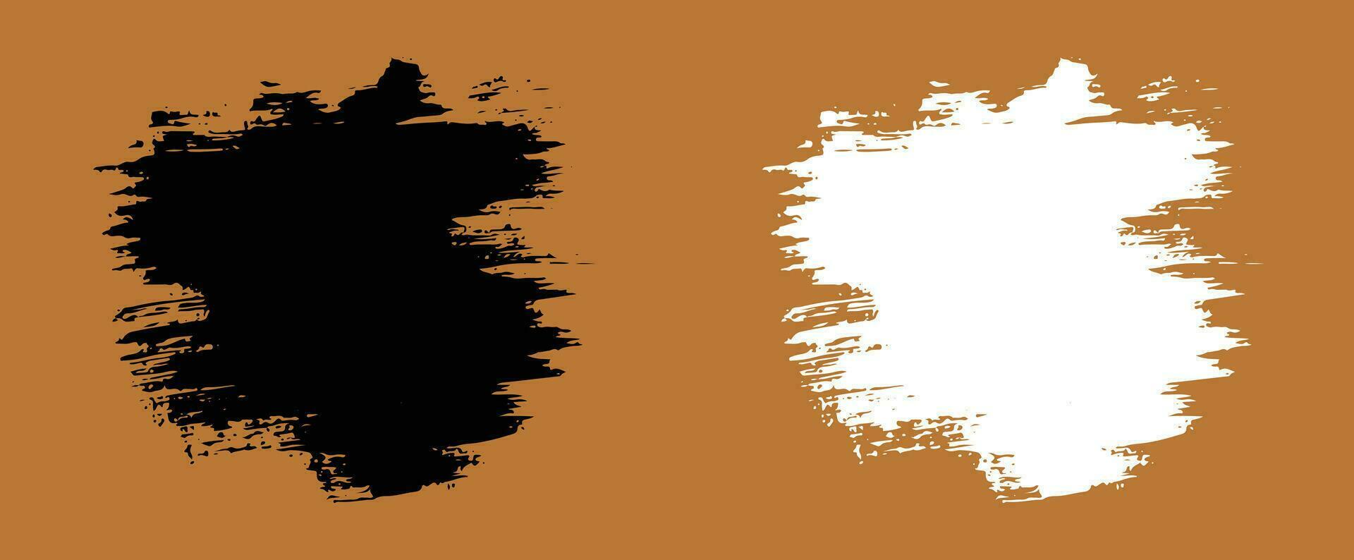 Hand drawn brush stroke banner design vector