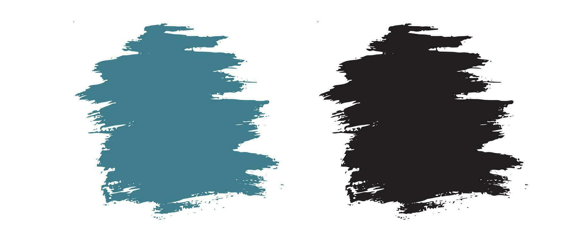 Grungy brush paint background template banner vector