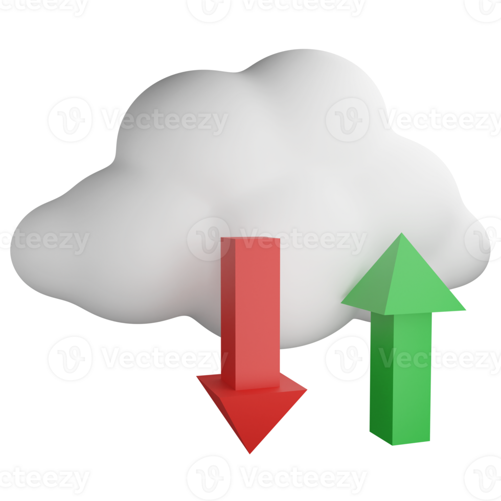 nuvem recuperação clipart plano Projeto ícone isolado em transparente fundo, 3d render tecnologia e cyber segurança conceito png