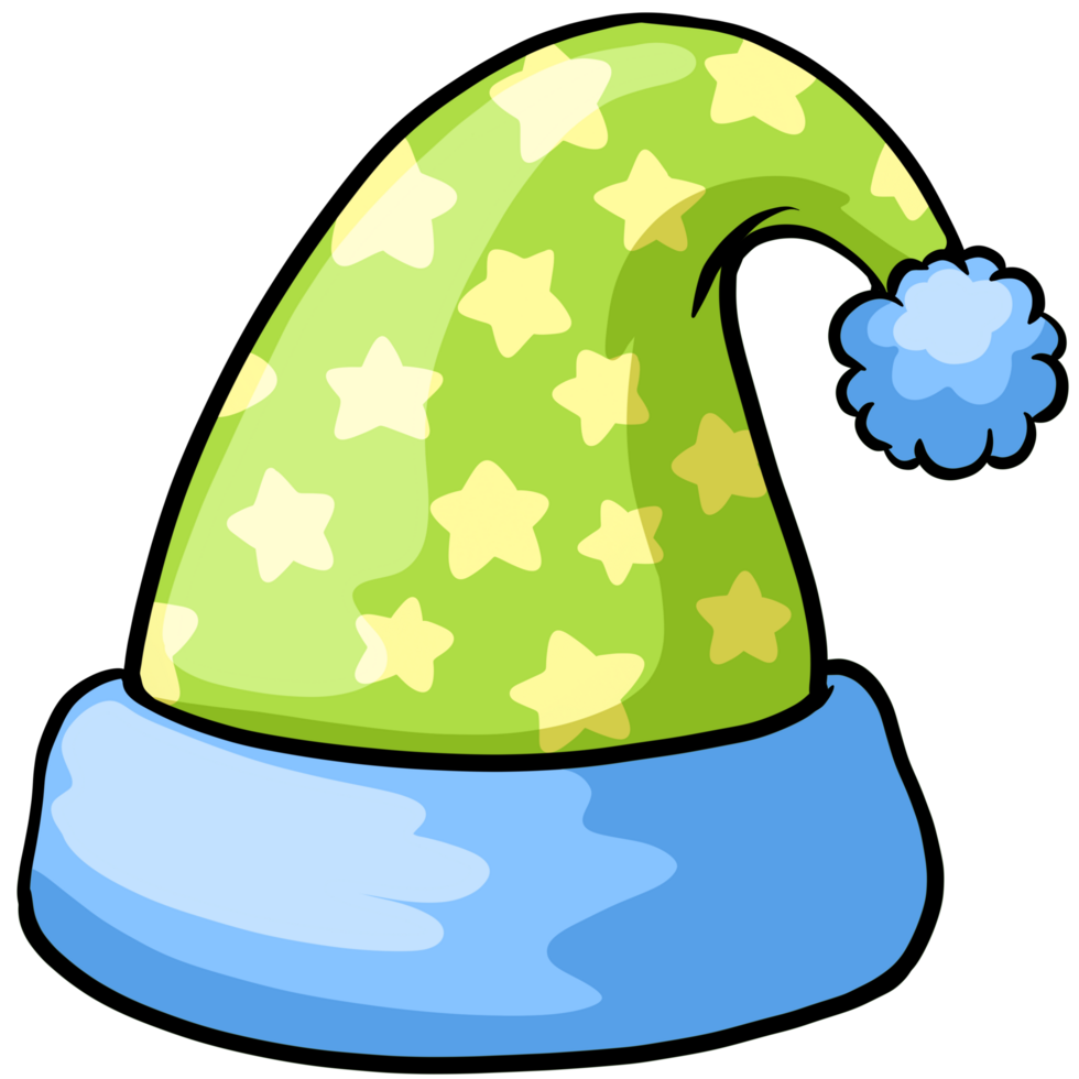Christmas hats clip art cartoon illustration png