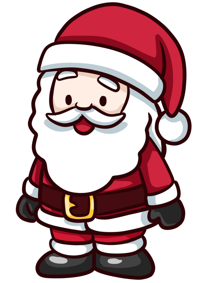 cute christmas element in cartoon style png