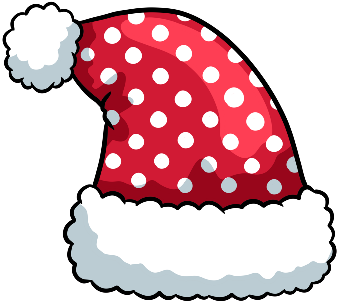 Christmas hats clip art cartoon illustration png