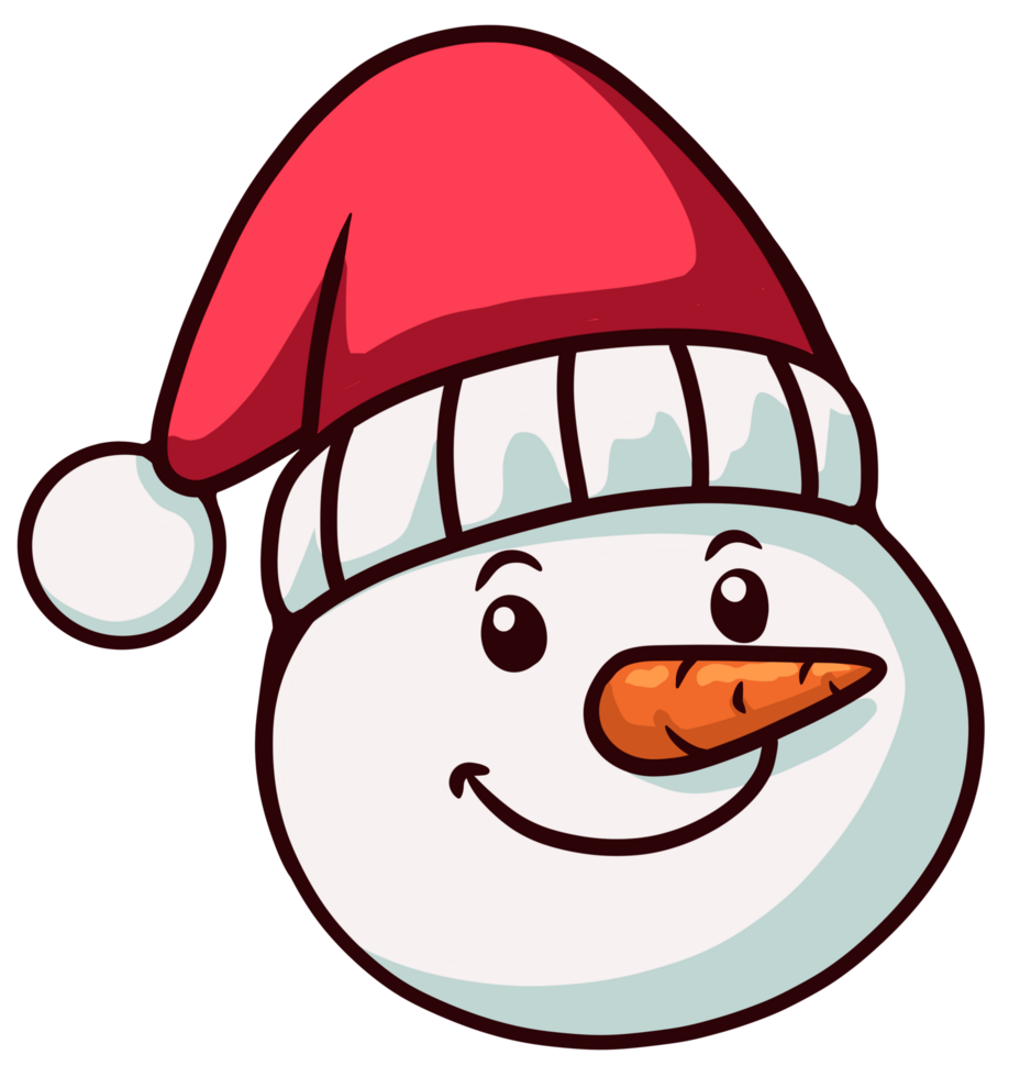 cute christmas element in cartoon style png