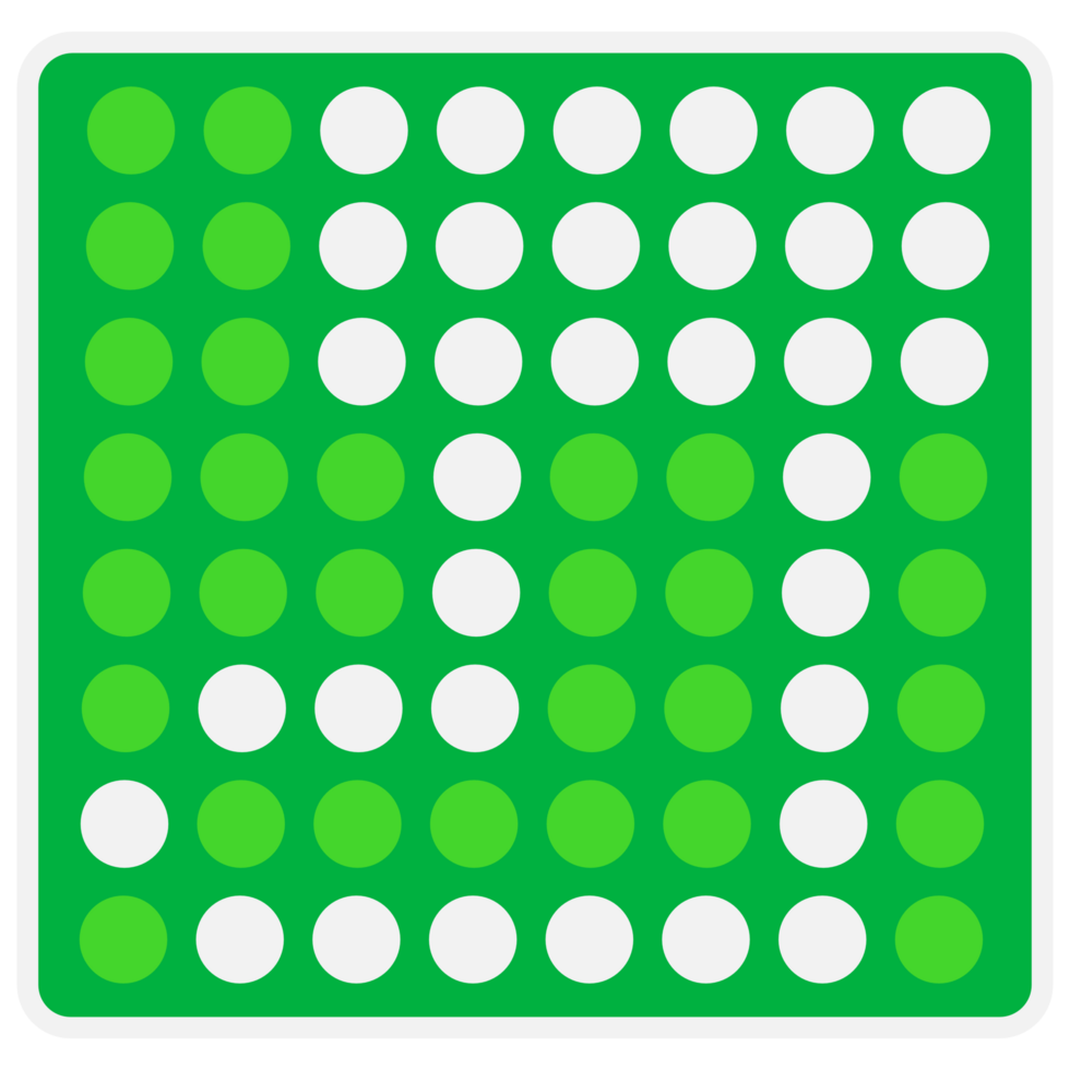 Green digital square led christmas boots display with sample panel png