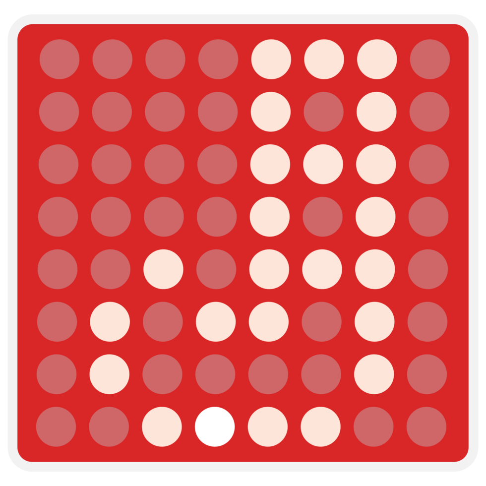 Red digital square led candy display with sample panel png