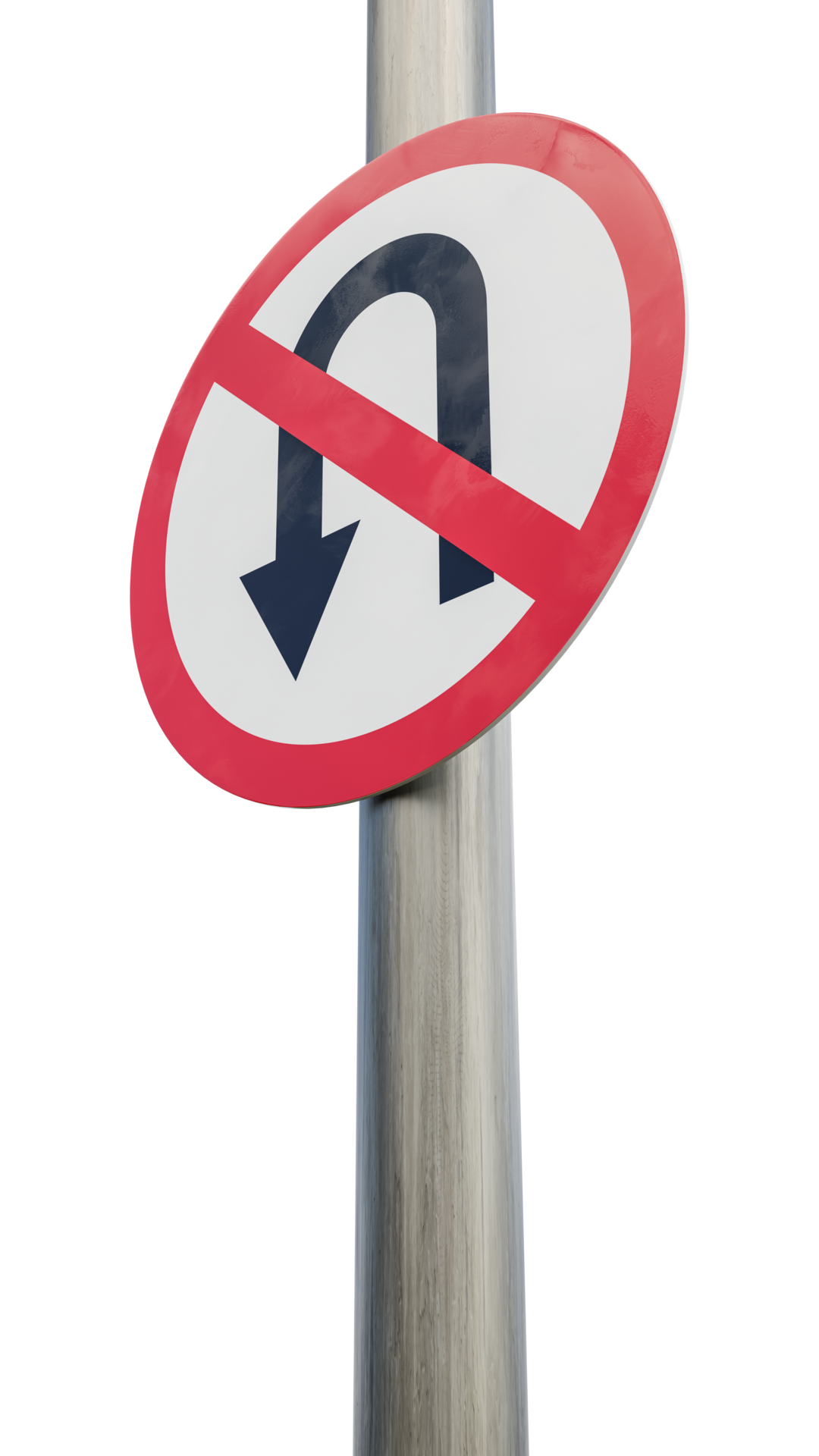 No returning sign. 3d render 32057395 PNG