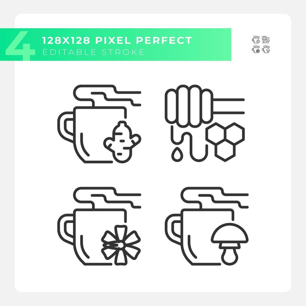 2D pixel perfect simple collection of black icons representing allergen free, editable thin line illustration. vector