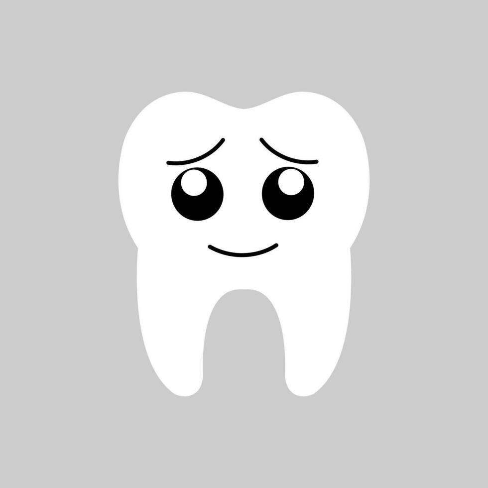 Tooth icon vector. Tooth Fairy illustration sign. Funny tooth symbol or logo. vector